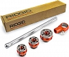 Набор клуппов трубных для нарезания резьбы с трещоткой Ridgid 00-R NPT RH Alloy 1/2"-1"