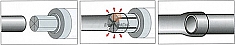 Применение расширительной головки Ridgid 1 1/8"